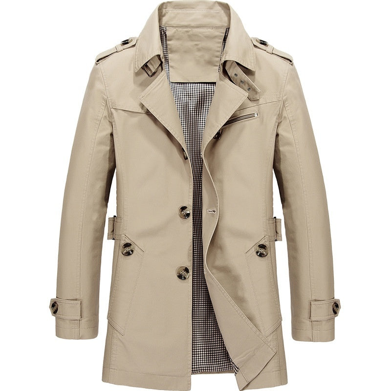 Austin | Klassischer zweireihiger Trenchcoat